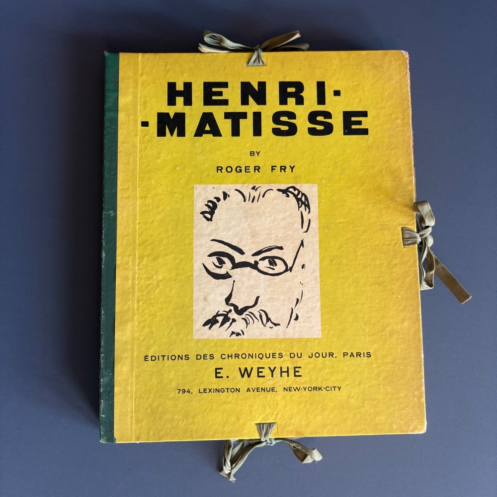 Henri Matisse Roger Fry 1930 1st Ed | #179/650 | E Weyhe Limited Portfolio